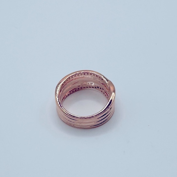 🆕Pandora Sparkling & Polished Lines Ring - Picture 6 of 10